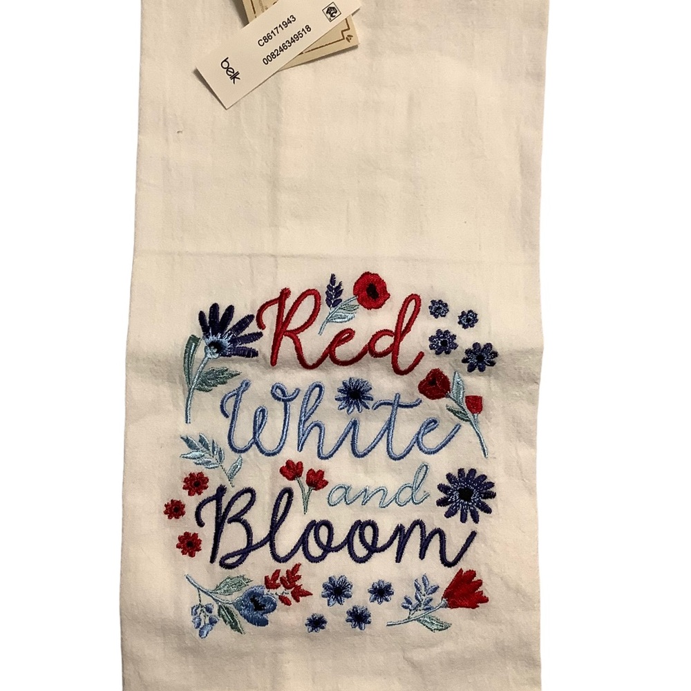 Patriotic Flour Sack Towel NWT